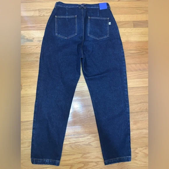 Marcelo Burlon Stone 5 Denim Pleated Jeans Pants Dark Blue Indigo 32 $800 - Picture 2 of 8